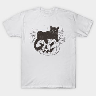 Halloween Black Cat T-Shirt